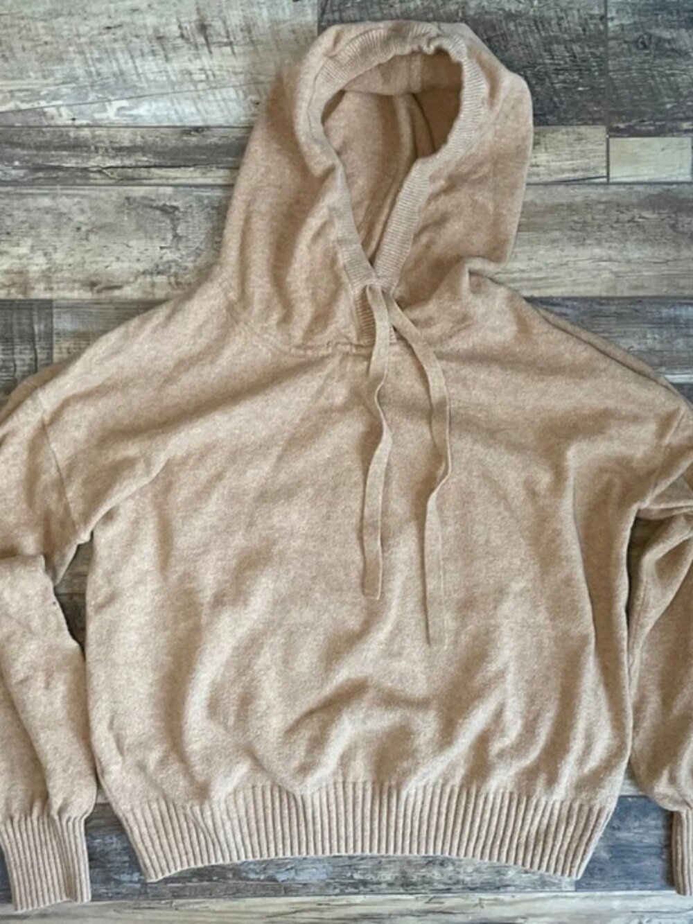Gap Women’s Sweater Size Large Brown Hooded Knit